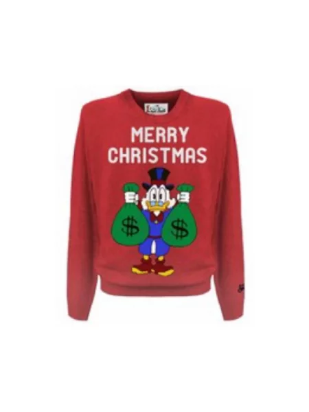 Sweter Mc2 Saint Barth czerwony