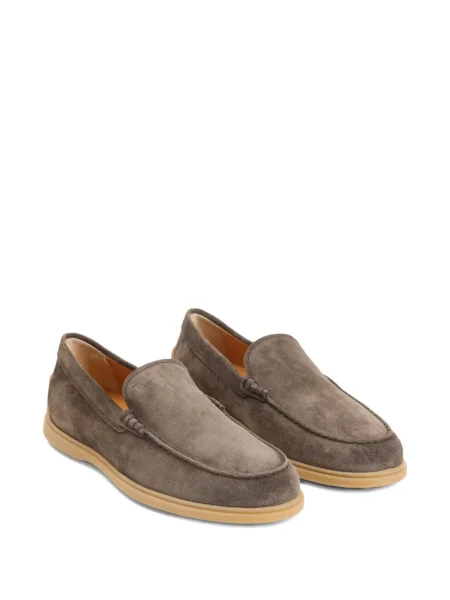 Pantofi loafer Tod's din piele de căprioară maro