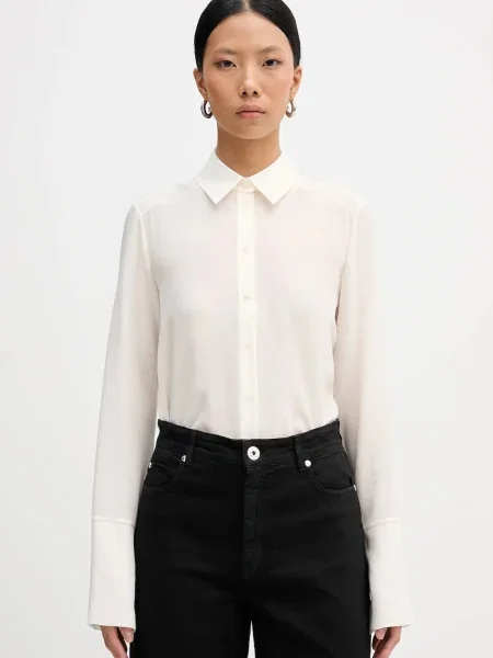 Patrizia Pepe cămașă de matase bej