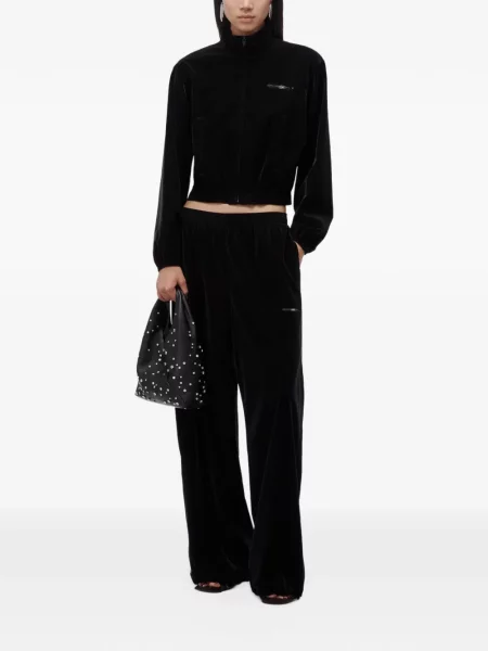 Pantaloni Alexander Wang alergare negru