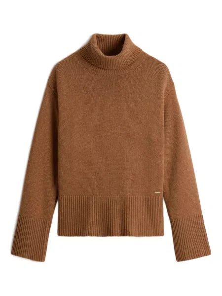 Pulover Woolrich de lână maro