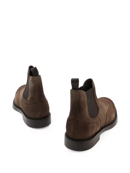 Brogues Doucal's din piele de căprioară maro