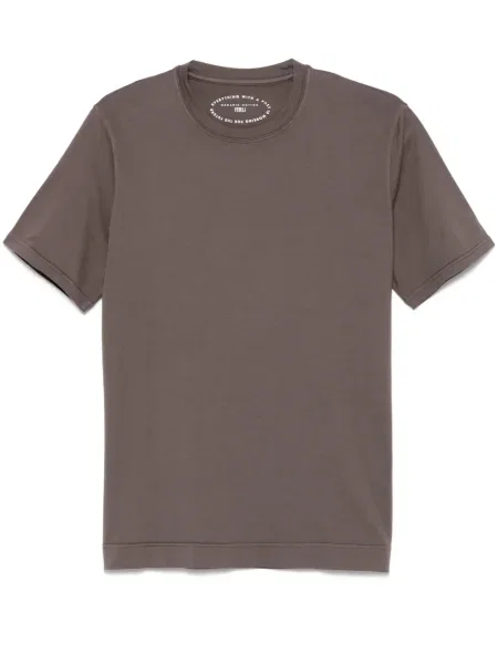 Tricou Fedeli din jerseu maro