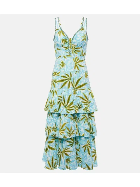 Rochie maxi Diane Von Furstenberg cu imagine de costum