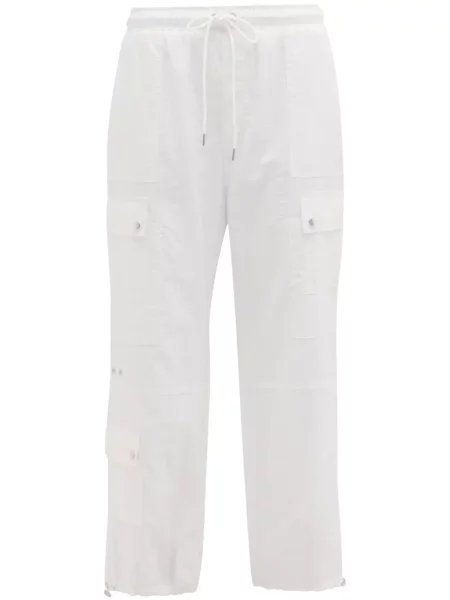 Spodnie Cinq A Sept o krotszym kroju białe