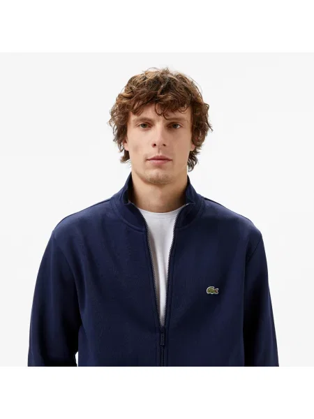 Lacoste Bluza Z Zamkiem Regular Fit granatowa