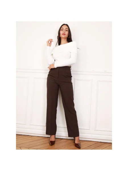 Pantaloni La Modeuse maro
