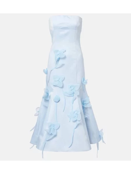 Rochie Rotate cu model floral albastru