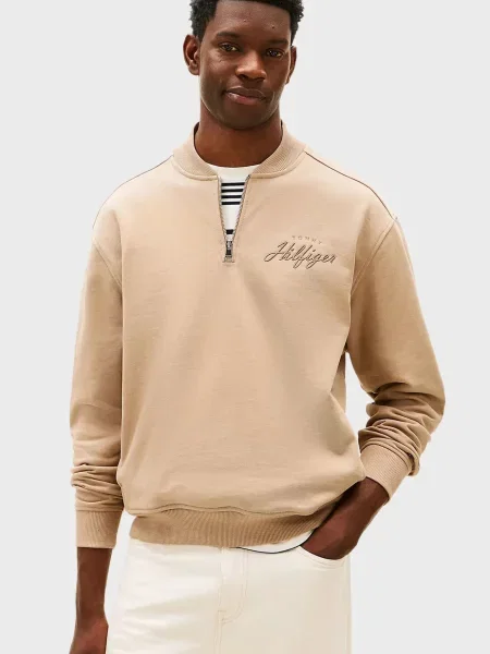 Спортивна кофта Tommy Hilfiger бежева