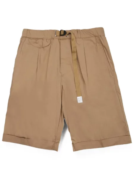 Cu centură pantaloni scurți White Sand alb