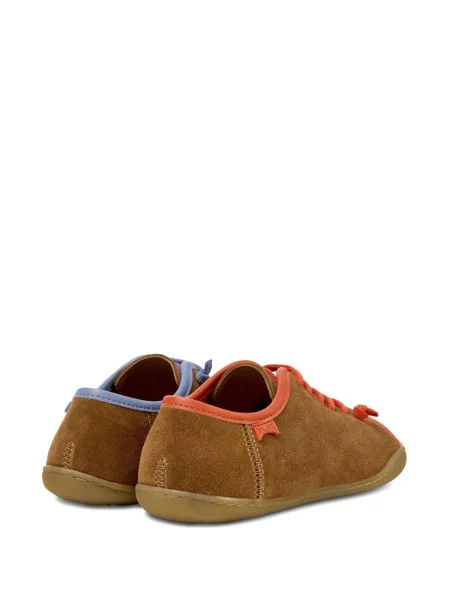 Sneakerși Camper cu șireturi din piele de căprioară maro