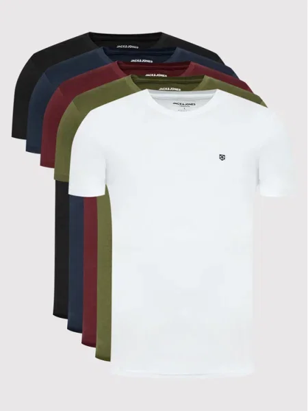 Jack&Jones Set 5 tricouri Brody Colorat