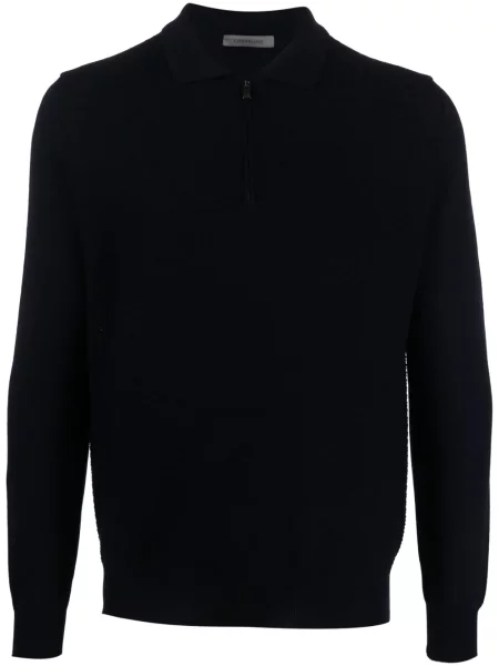Polo Corneliani de lână albastru