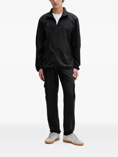 Pantaloni scurți Adidas alergare cu decolteu rotund plasă negru