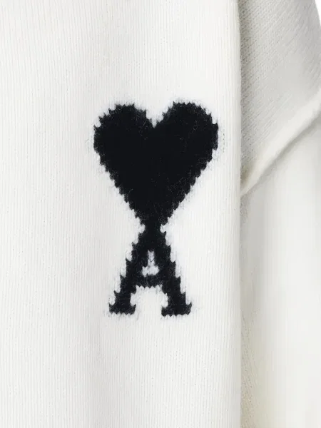 Cardigan Ami Paris alb