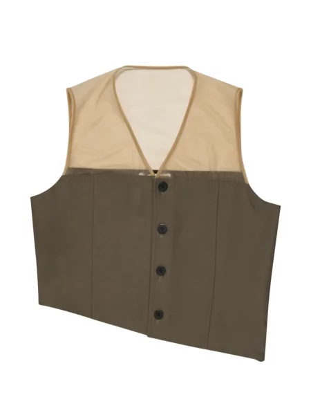 Top Niccolò Pasqualetti asimetric verde