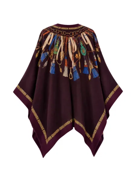 Geacă Etro de mătase cu imagine violet