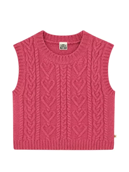 Sweter dziecięcy Bonton różowy