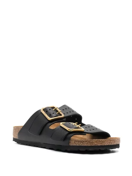 Iš natūralios odos sandalai Birkenstock juoda