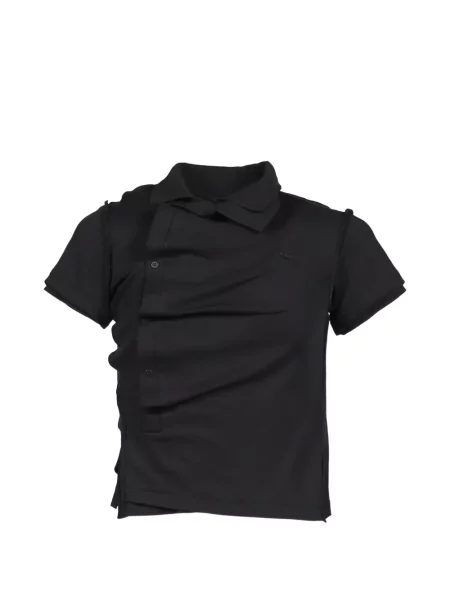 Gulerat tricou polo Natasha Zinko negru