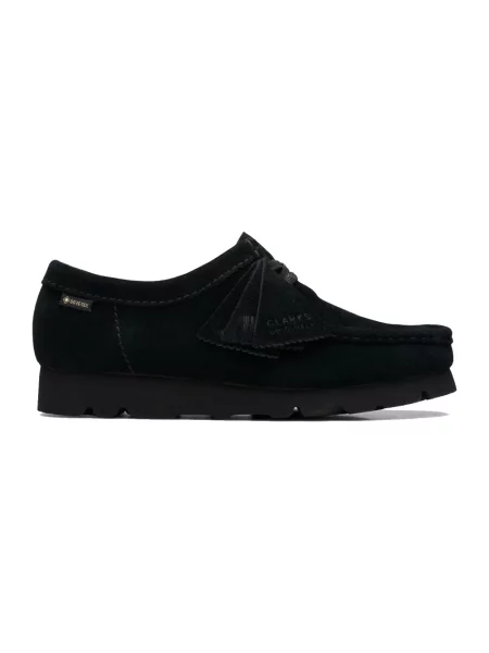 Półbuty Clarks zamszowe czarne