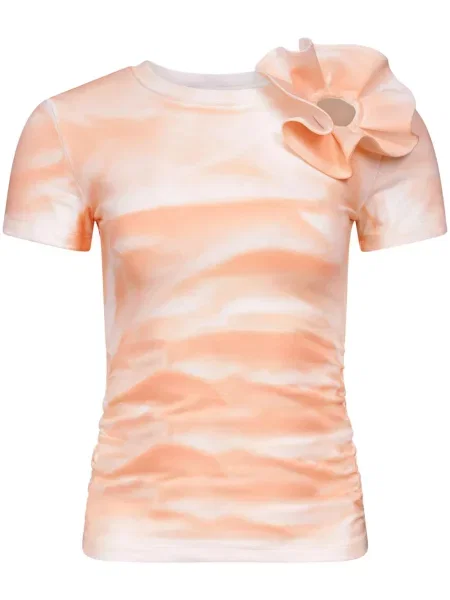 Koszulka Area z falbankami różowa