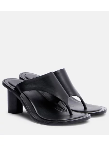 Chiloți tanga A.emery din piele negru