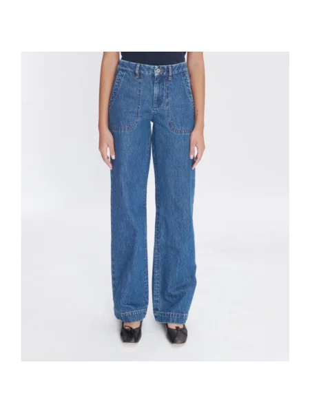 Jeansy straight leg A.p.c. niebieskie