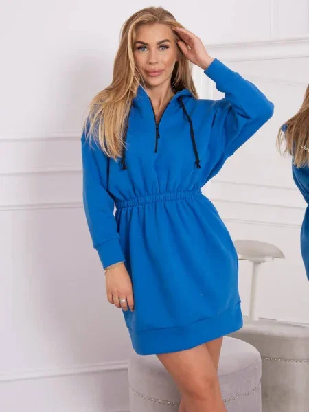 Rochie Kesi cu glugă de costum albastru