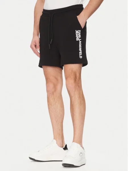 Karl Lagerfeld Jeans Sportske kratke hlače crna