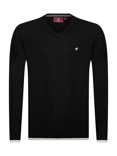 Williot Pulover negru alb