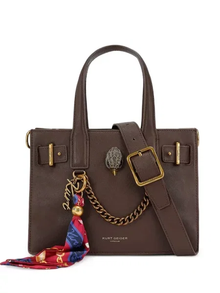 Geantă shopper Kurt Geiger London maro