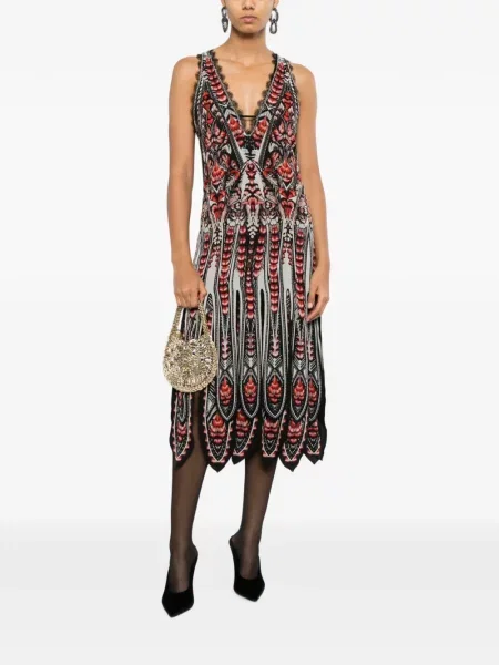 Rochie midi Roberto Cavalli negru