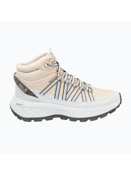 Дамски туристически обувки Jack Wolfskin Wild Hike Texapore Mid oyster бежово