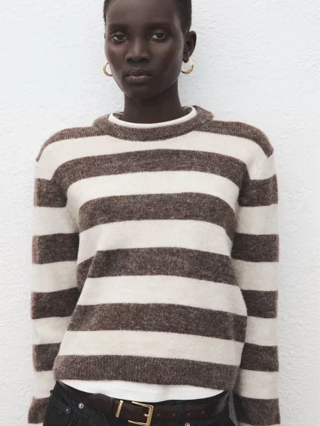 Джемпер MANGO акрил/поліестер коричневий