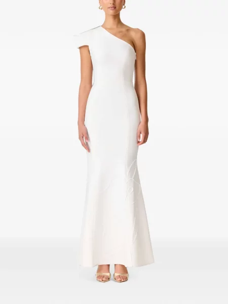 Rochie maxi Elliatt cu model floral alb