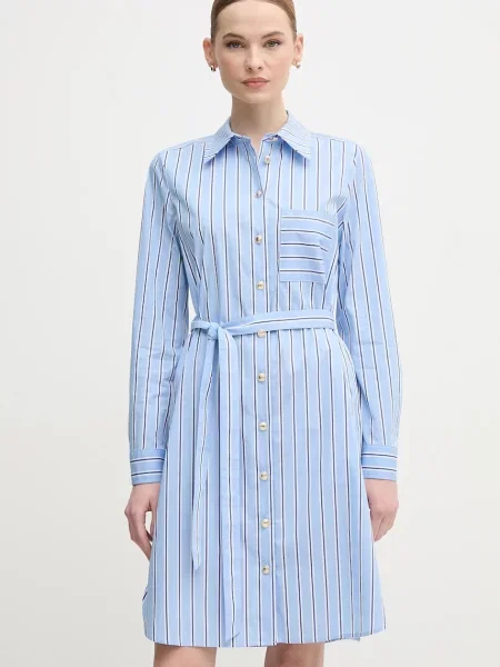 Marc Aurel rochie mini evazati albastru