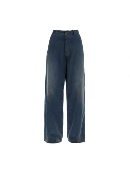 Szerokie jeansy Maison Margiela niebieskie