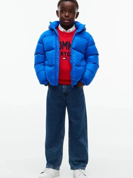 Tommy Hilfiger пухено яке за деца синьо