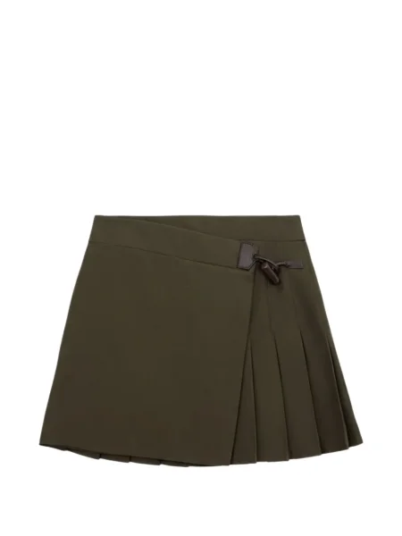 Mini fusta plisata Loewe plisată verde