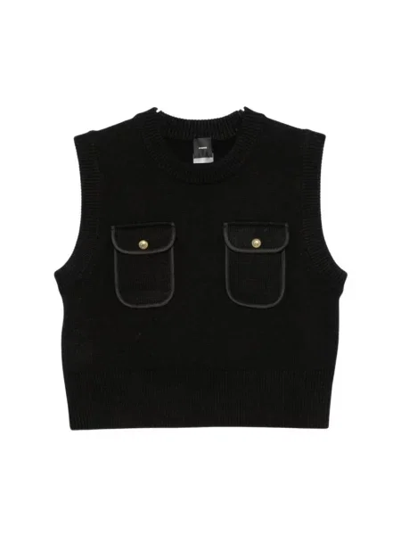 Dzianinowy sweter Pinko czarny
