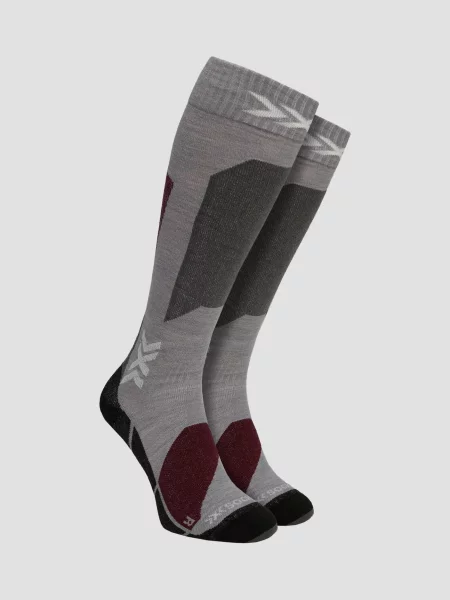 Skarpety unisex X-Socks Ski Discover Merino Otc Silver Grey szare