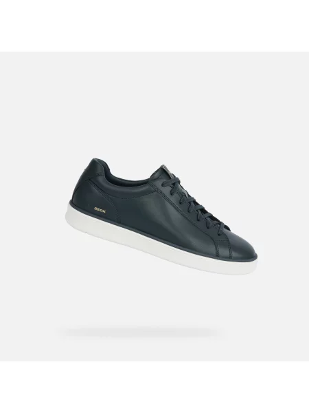 Sneakerși Geox din piele albastru