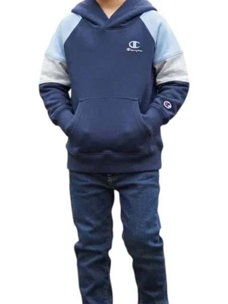 Bluza Champion Bluza Z Kapturem Dzieci niebieska