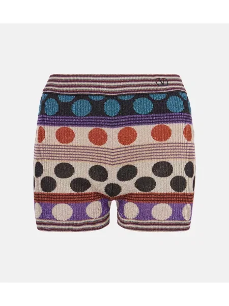 Pantaloni scurți Valentino cu buline din jacard