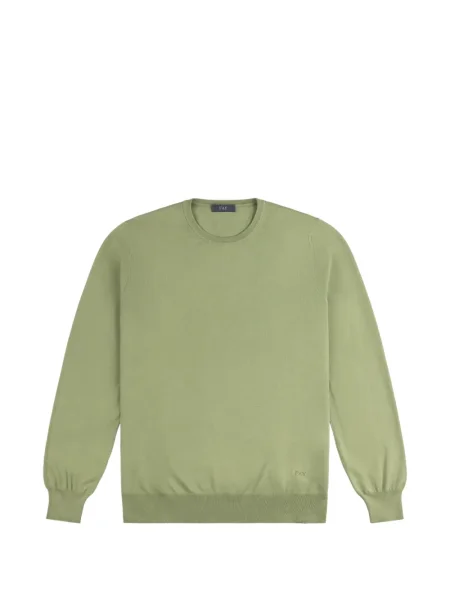 Hanorac crewneck Fay cu decolteu rotund verde
