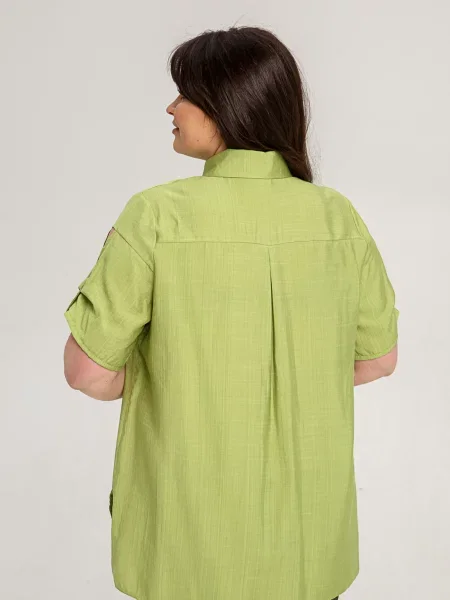 Блуза All Posa салатовий віскоза/модал