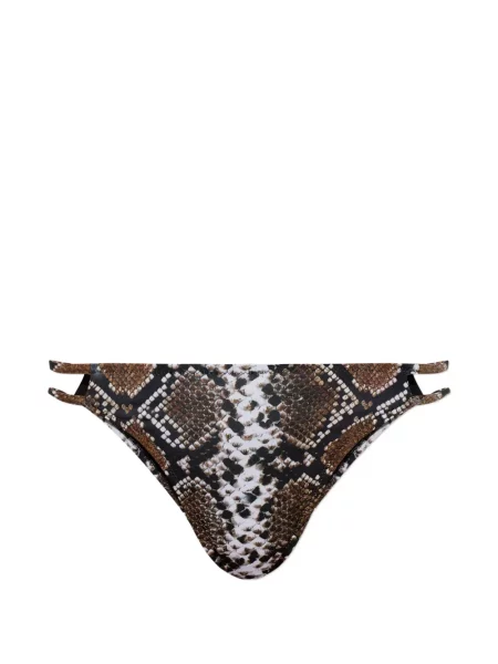 Bikini Moschino cu imagine cu model piele de șarpe maro