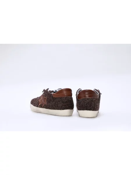 Sneakersy 2star skórzane brązowe