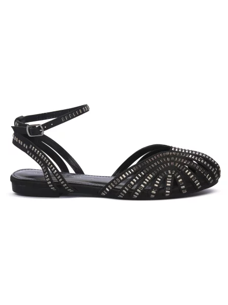 Pantofi Kharisma din satin negru